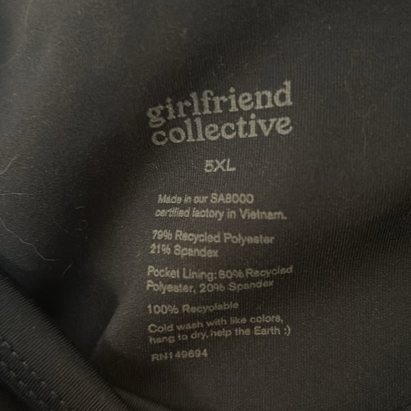 Girlfriend collective (5XL) midnight blue pocket leggings - Picture 2 of 5